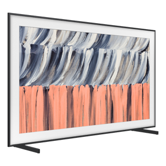 تلفزيون ذكي The Frame طراز LS03HE مقاس 98 بوصة بدقة 4K معزز بتقنية Samsung Vision AI (إصدار 2026) بلون أسود من منظور أيسر1 