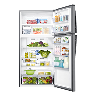 RT7000K Top Freezer with  Twin Cooling Plus™, 580L Front-Open-With-Food Silver 