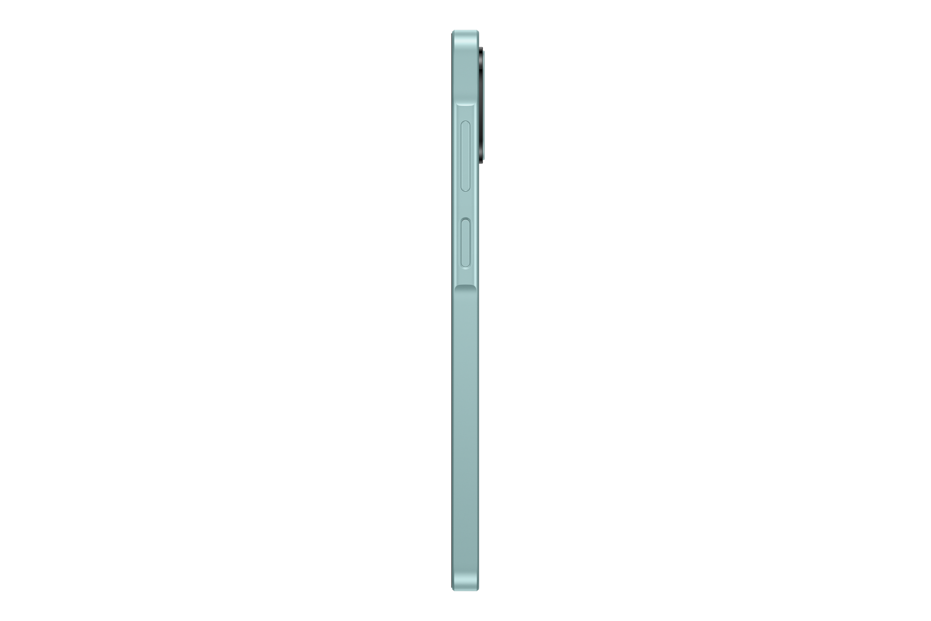 هاتف Galaxy A07 5G من الجانب الأيمن باللون الأخضر الفاتح