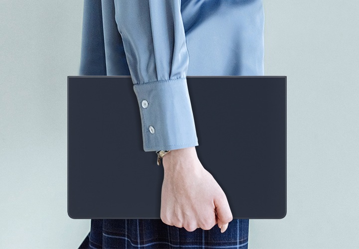 Buy Tab S9 Book Cover Keyboard Slim - Black | Samsung KSA