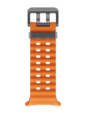 Upper and bottom side of Marine Band Orange are shown