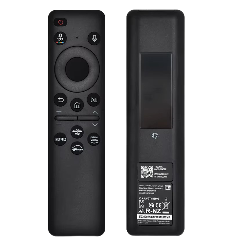 Solar Cell TV Remote Control For QLED