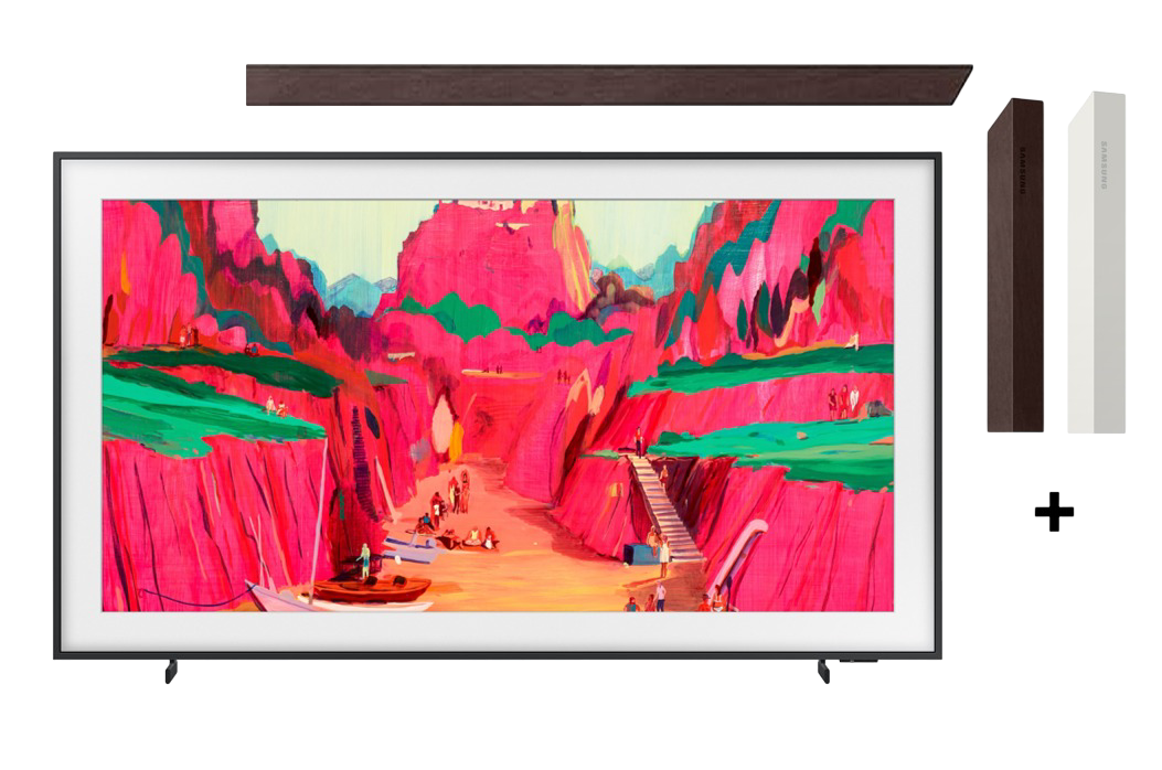75 The Frame Pro 4K Samsung Vision AI Smart TV 2025 and Customizable Frame VG-SCFF Black
