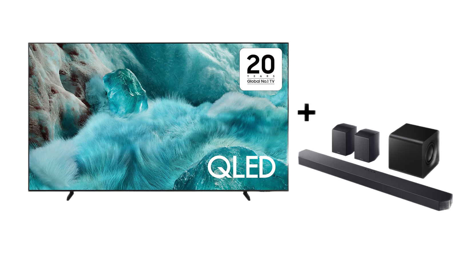 98" QLED Q7F 4K Vision AI Smart TV and HW-Q930F Q-series Soundbar (2025) Black