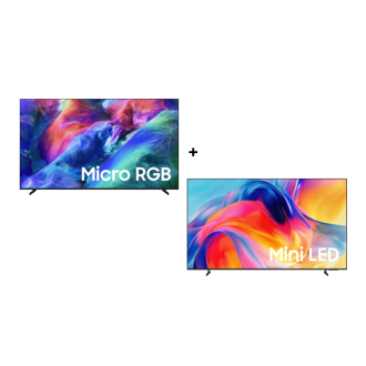 75 Micro RGB 65 Mini LED 4K TV Bundle Black