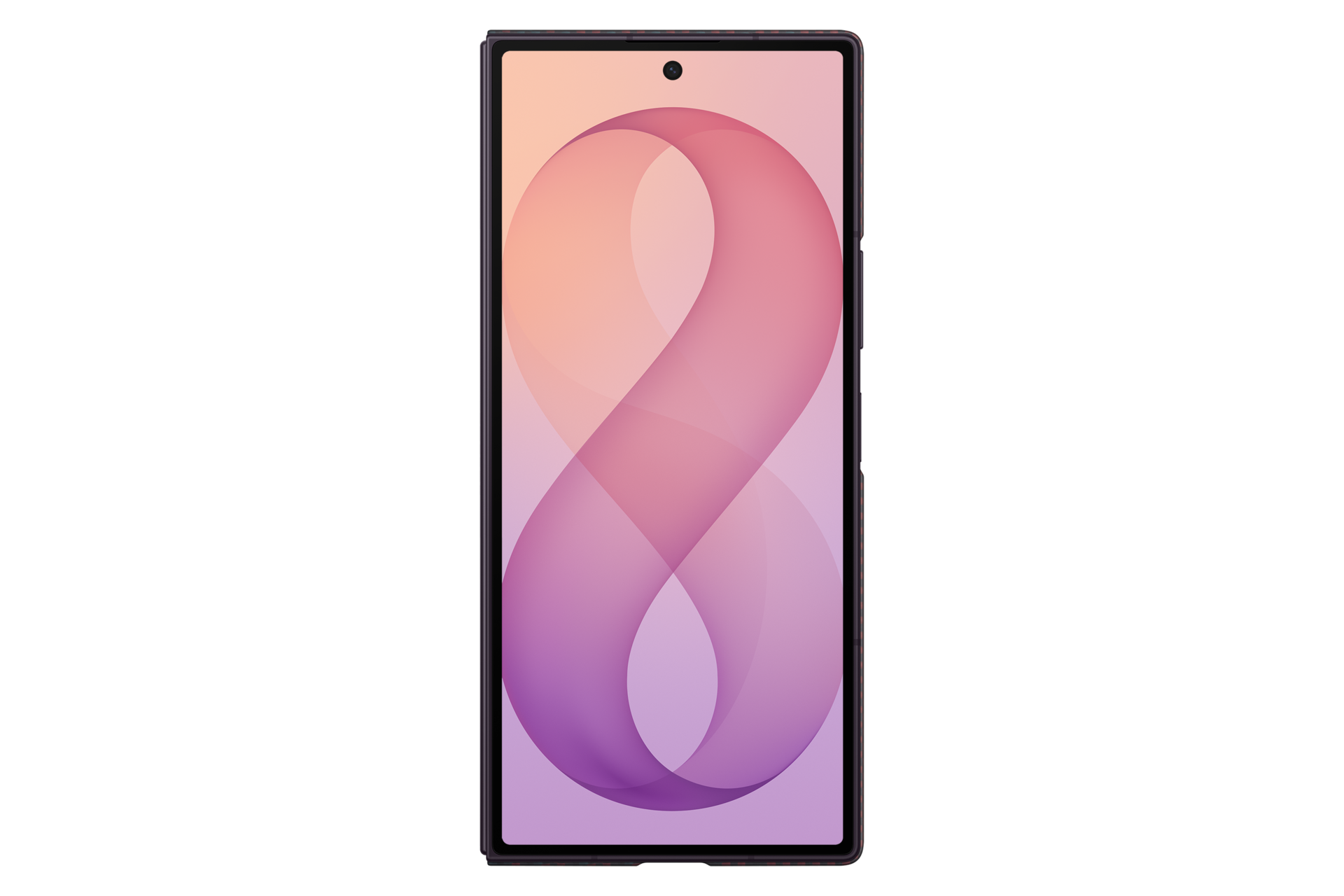 Galaxy Z Fold8 Ultra Carbon Magnet Case Front Violet 
