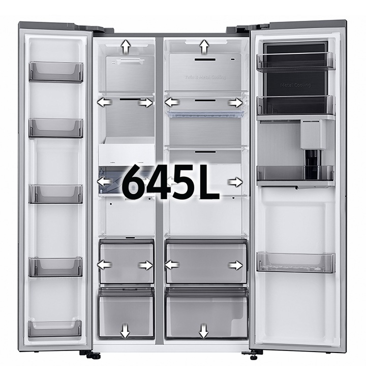 Buy Samsung Side-by-Side Refrigerator - Silver