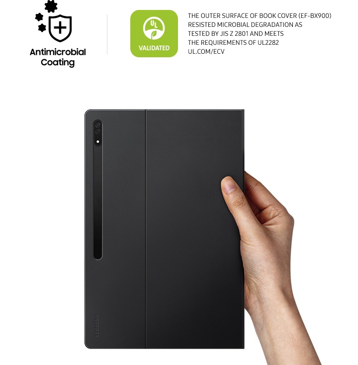 Buy Galaxy Tab S8 Ultra Book Cover Black | Samsung KSA