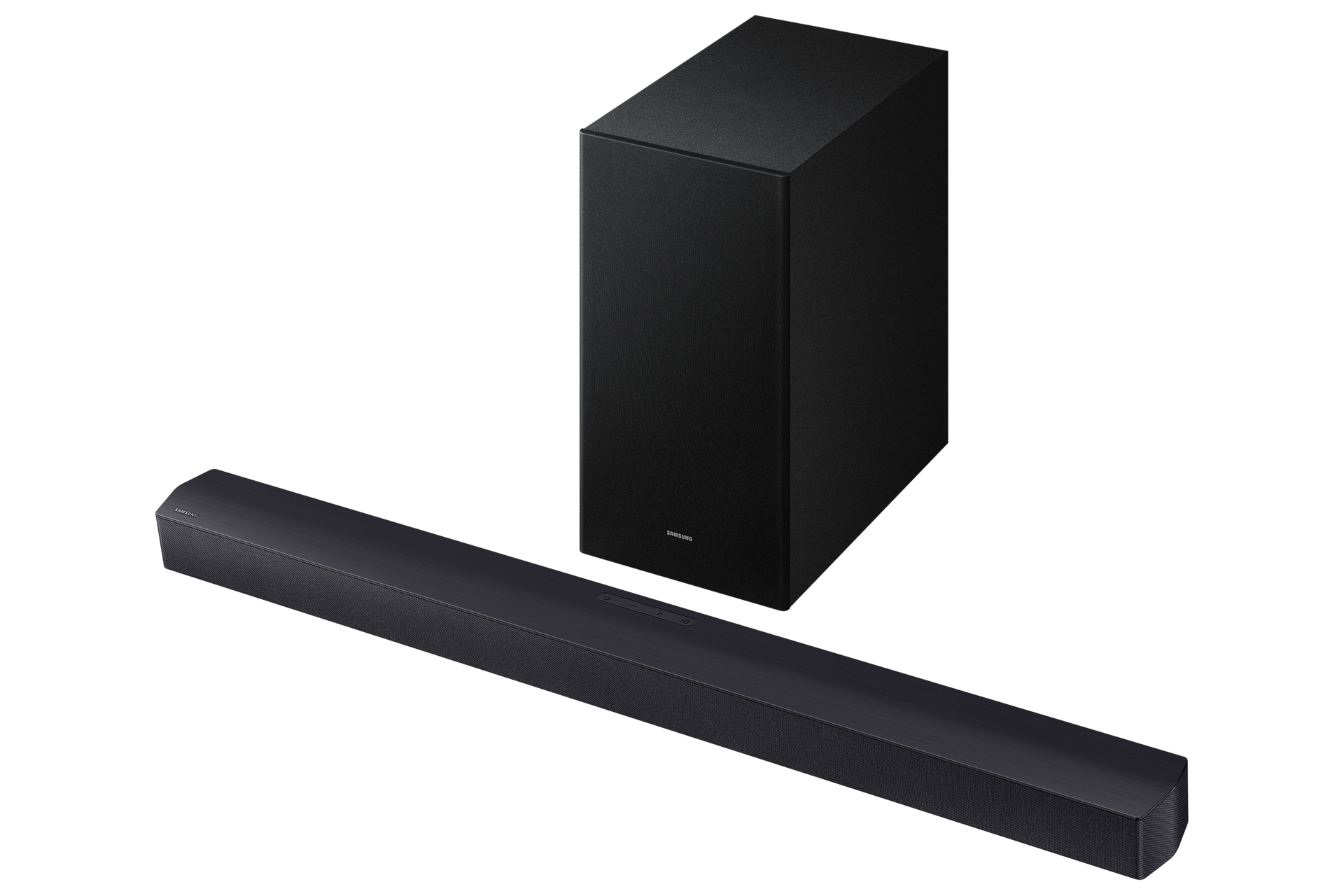 B-series Soundbar HW-B450F 2.1 ch Subwoofer (2025) Set-R-Perspective Black 