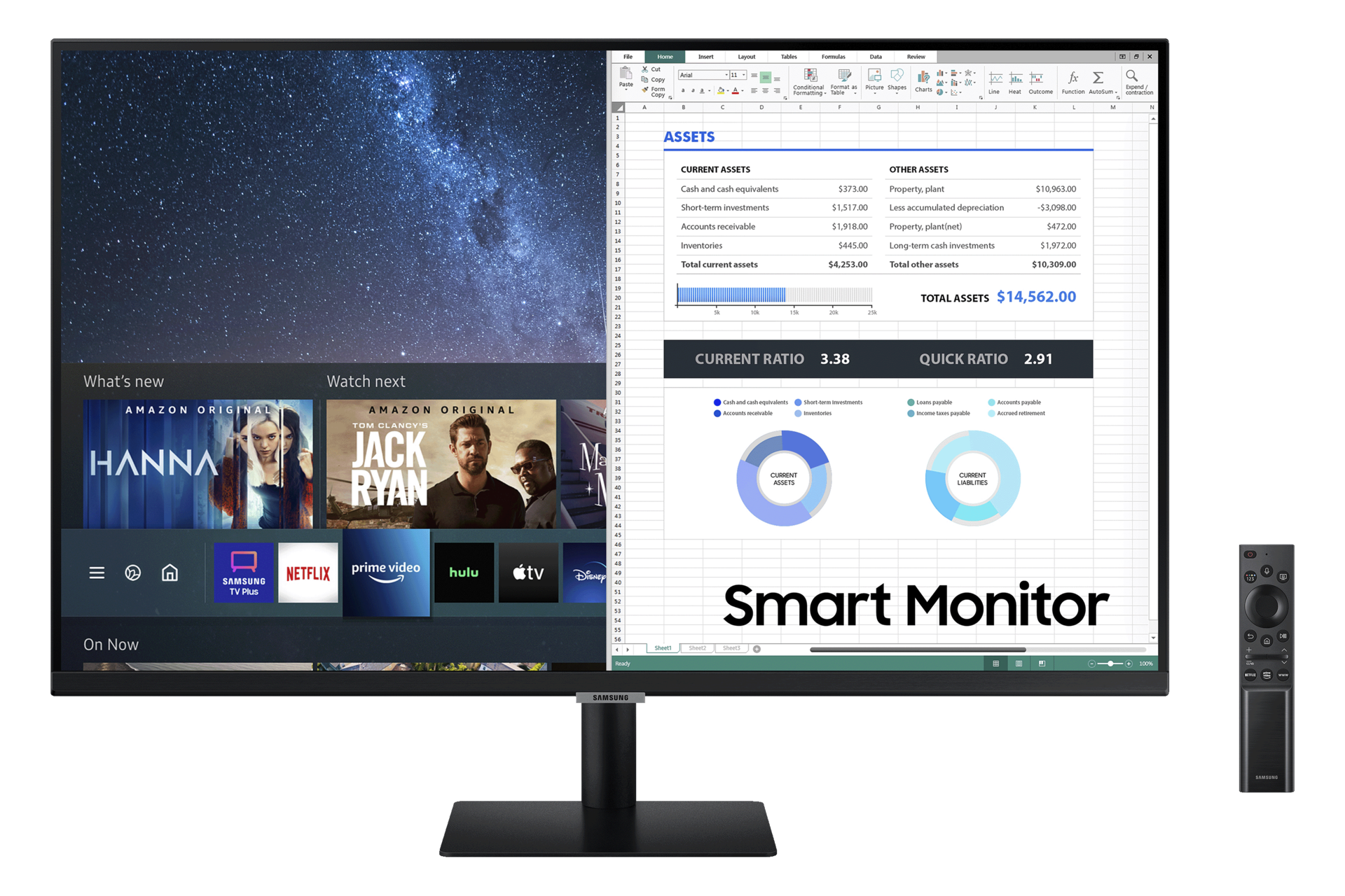 Flat Monitor with Smart TV Experience - 27 inch