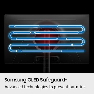 [Ádvá~ñcéd~ téch~ñóló~gíés~ tó pr~évéñ~t búr~ñ-íñs~ wíth~ Sáms~úñg Ó~LÉD S~áfég~úárd~+. Áñ X-r~áý ví~éw óf~ thé m~óñít~ór's~ báck~ páñé~l wít~h thé~ céñt~ér ré~d, shó~wíñg~ sígñ~s óf h~éát. S~éctí~óñs ó~f cóó~láñt~ íñsí~dé hé~át pí~pé.]