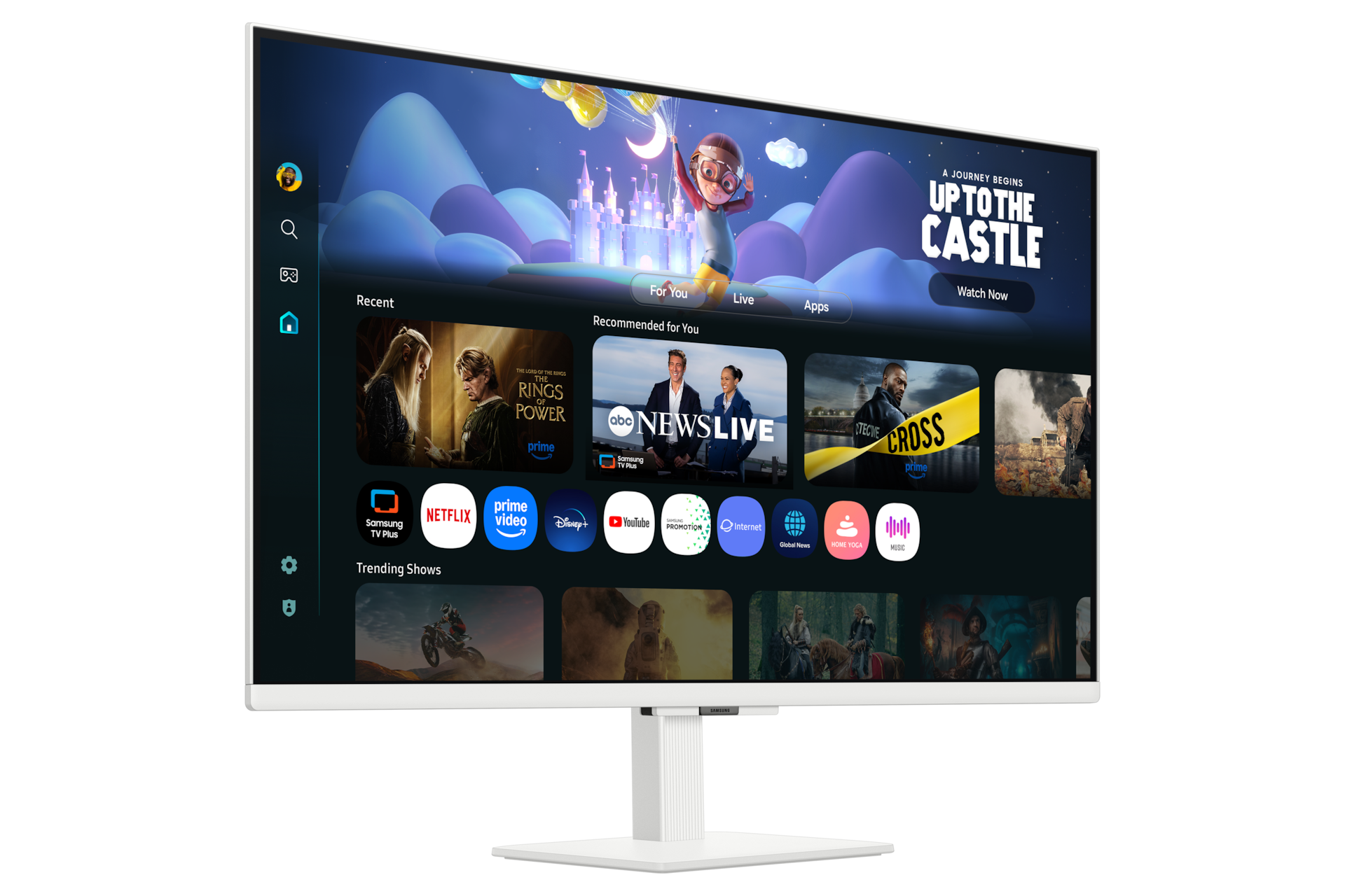 27"/32" Smart Monitor M5 M50F FHD (Black) L-Perspective White 