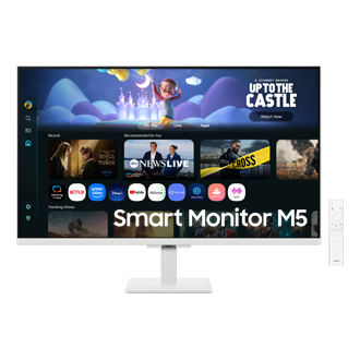 27"/32" Smart Monitor M5 M50F FHD (Black) Front White 