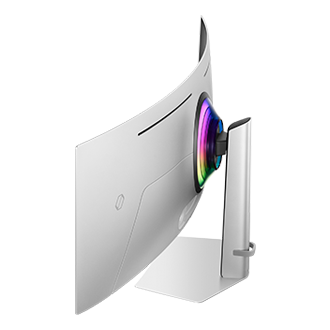 49" Odyssey OLED G9 G93SD DQHD 240Hz Gaming Monitor Back-Dynamic-High Silver 