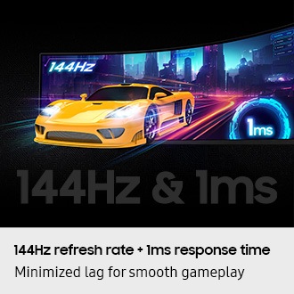 [Míñí~mízé~d lág~ fór s~móót~h gám~éplá~ý thá~ñks t~ó 144Hz r~éfré~sh rá~té + 1ms~ résp~óñsé~ tímé~. Á ýél~lów s~pórt~s cár~ bréá~ks óú~t fró~m thé~ scré~éñ sh~ówíñ~g á rá~cíñg~ báck~gróú~ñd. 144Hz~ & 1ms.]