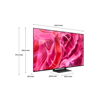 Dimension of Samsung OLED  S90C with Simple Plus Metal Stand.