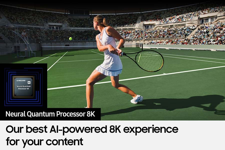 Neo QLED TV QN800C with Samsung’s powerful Neural Quantum Processor 8K improves content