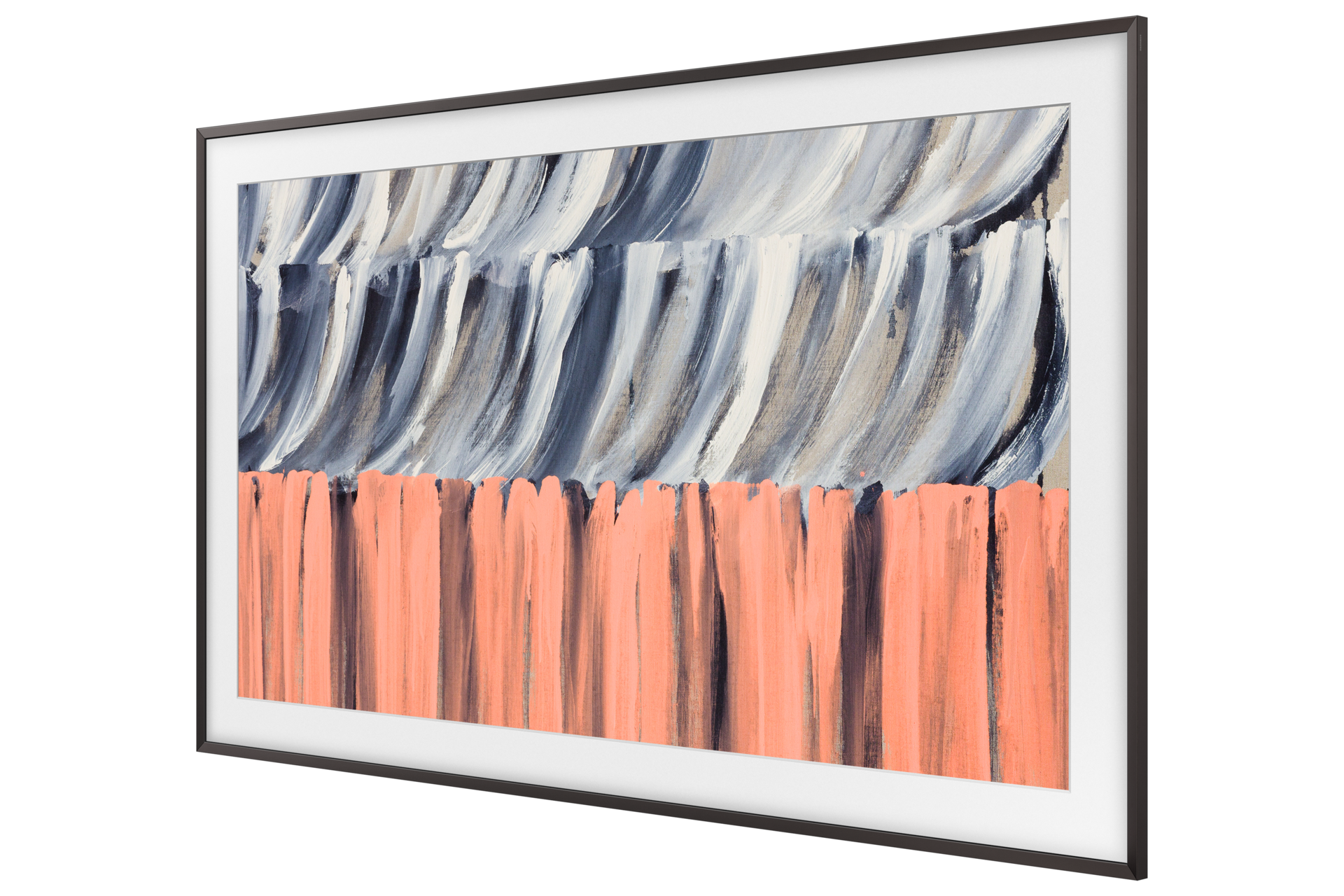 98" The Frame LS03HE 4K Samsung Vision AI Smart TV (2026) R-Perspective5-with-bezel-Amber-Blown Black 