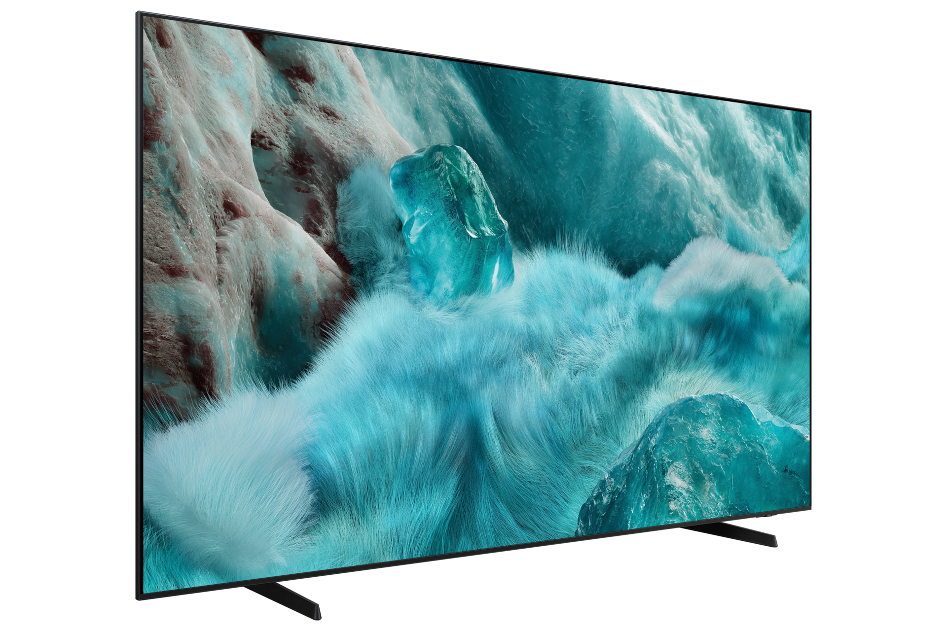 {inch}" QLED Q7F 4K Samsung Vision AI Smart TV (2025) L-Perspective Black 