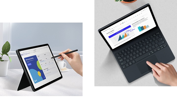 Buy Galaxy Tab S9 Book Cover Keyboard - Black | Samsung KSA