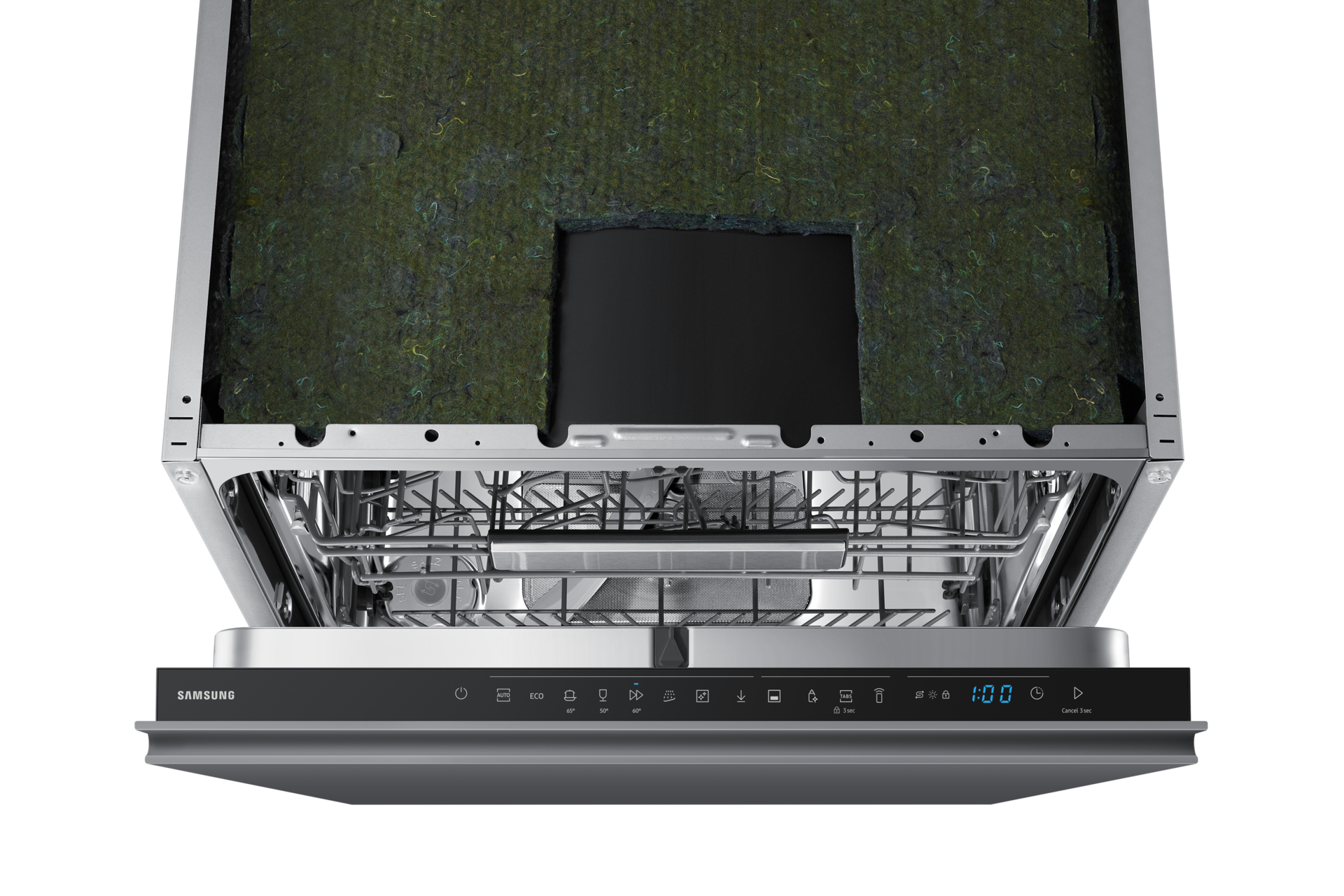 DW70HM/24 Full Built-in Dishwasher Energy Efficiency Class C and Flex Load ⠀ Control-Panel Gray 