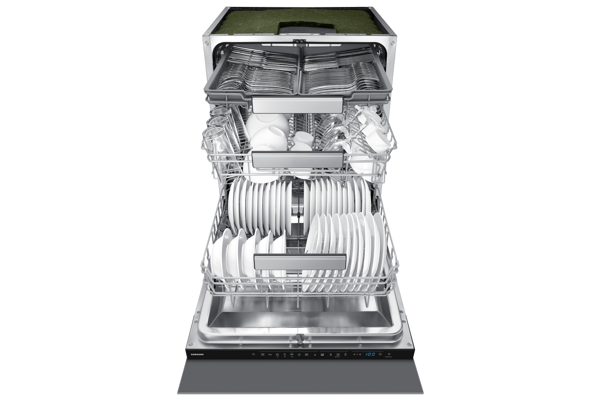 DW70HM/24 Full Built-in Dishwasher Energy Efficiency Class C and Flex Load ⠀ Front-Open3 Gray 