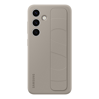 Standing Grip Case for Galaxy S24 Front Taupe 