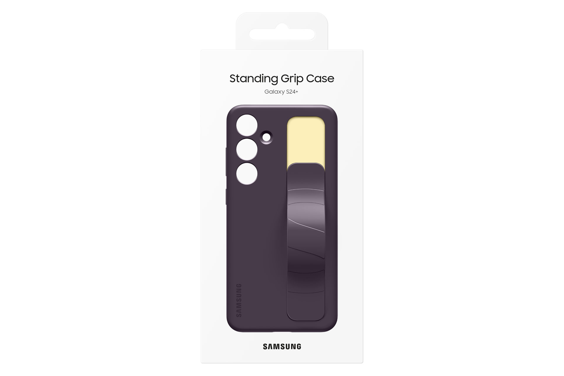 Standing Grip Case for Galaxy S24+ Package Dark Violet 