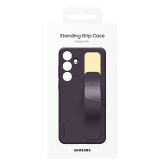 Standing Grip Case for Galaxy S24+ Package Dark Violet 