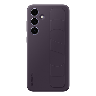 Standing Grip Case for Galaxy S24+ Front Dark Violet 