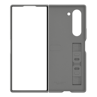 Silicone Case for Galaxy Z Fold6 Back Gray 