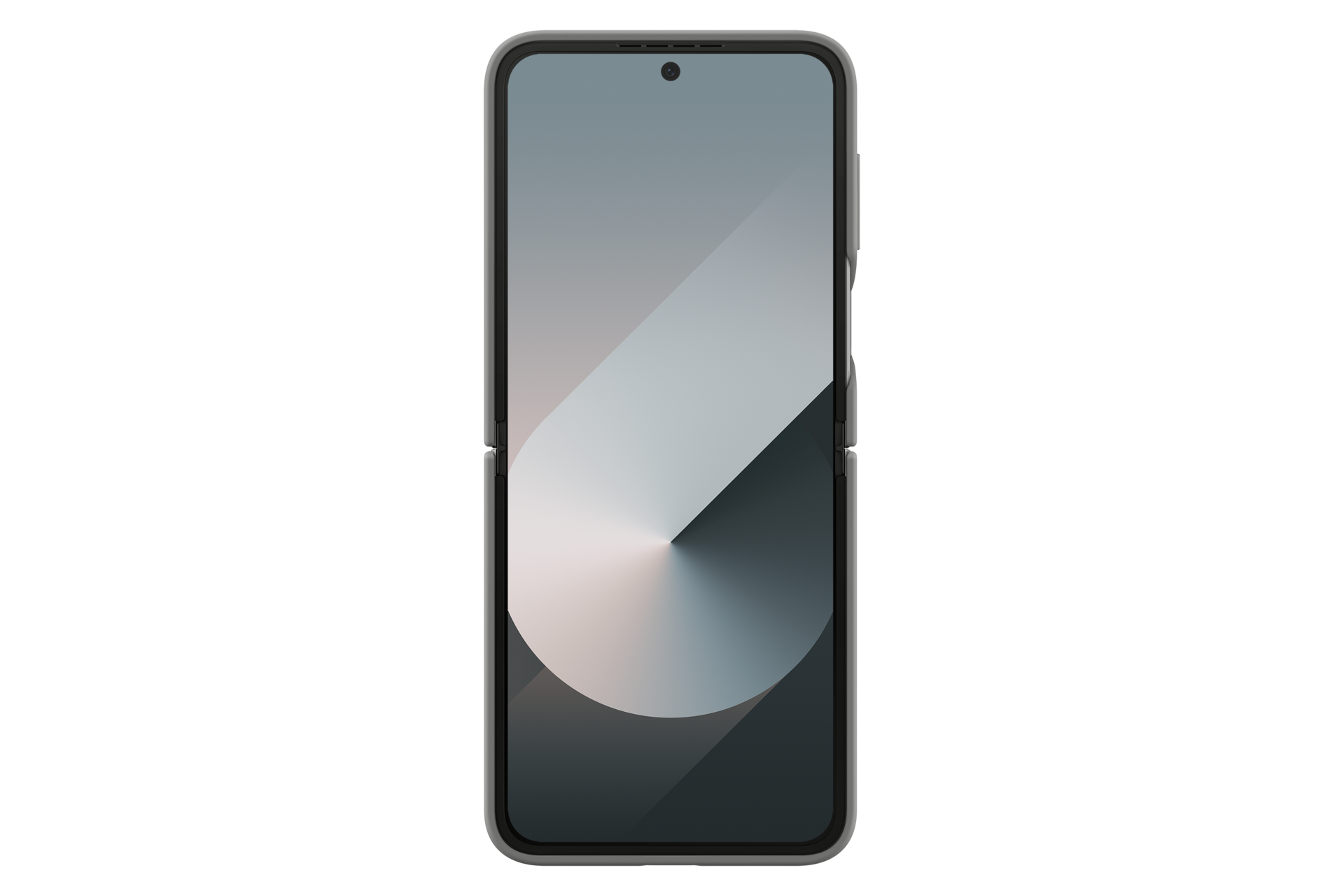 Silicone Case for Galaxy Z Flip6 Back Gray 