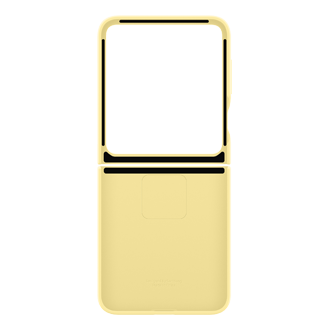 Silicone Case for Galaxy Z Flip6 Back Yellow 
