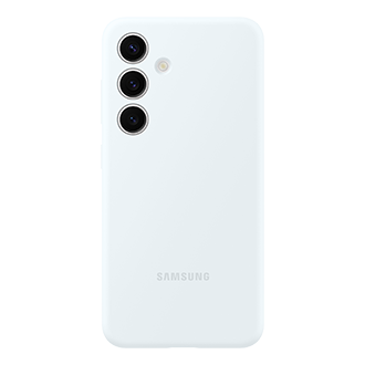 Galaxy S24 Silicone Case Front White 