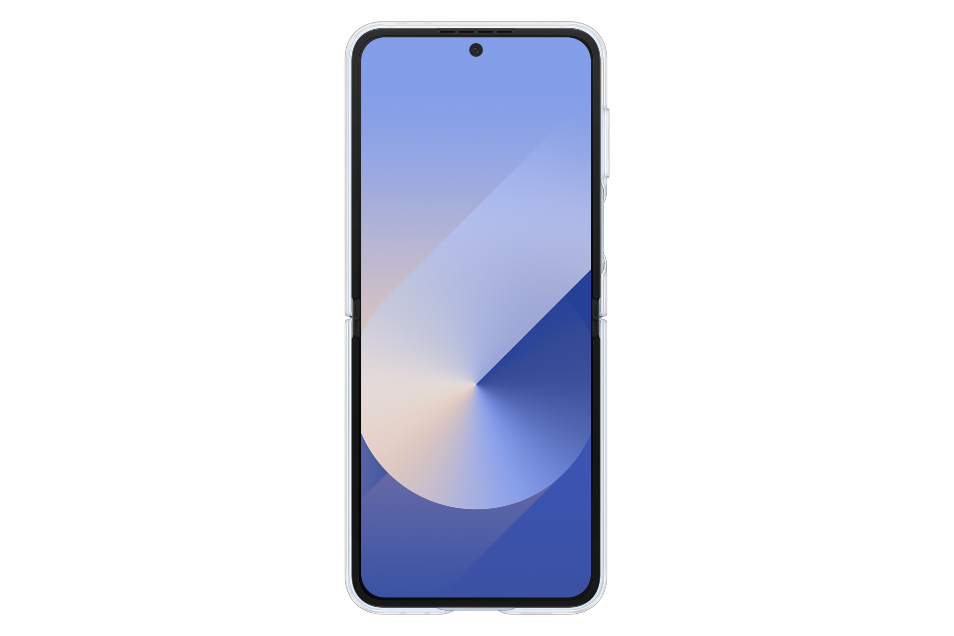 Clear Case for Galaxy Z Flip6 Back Transparent 