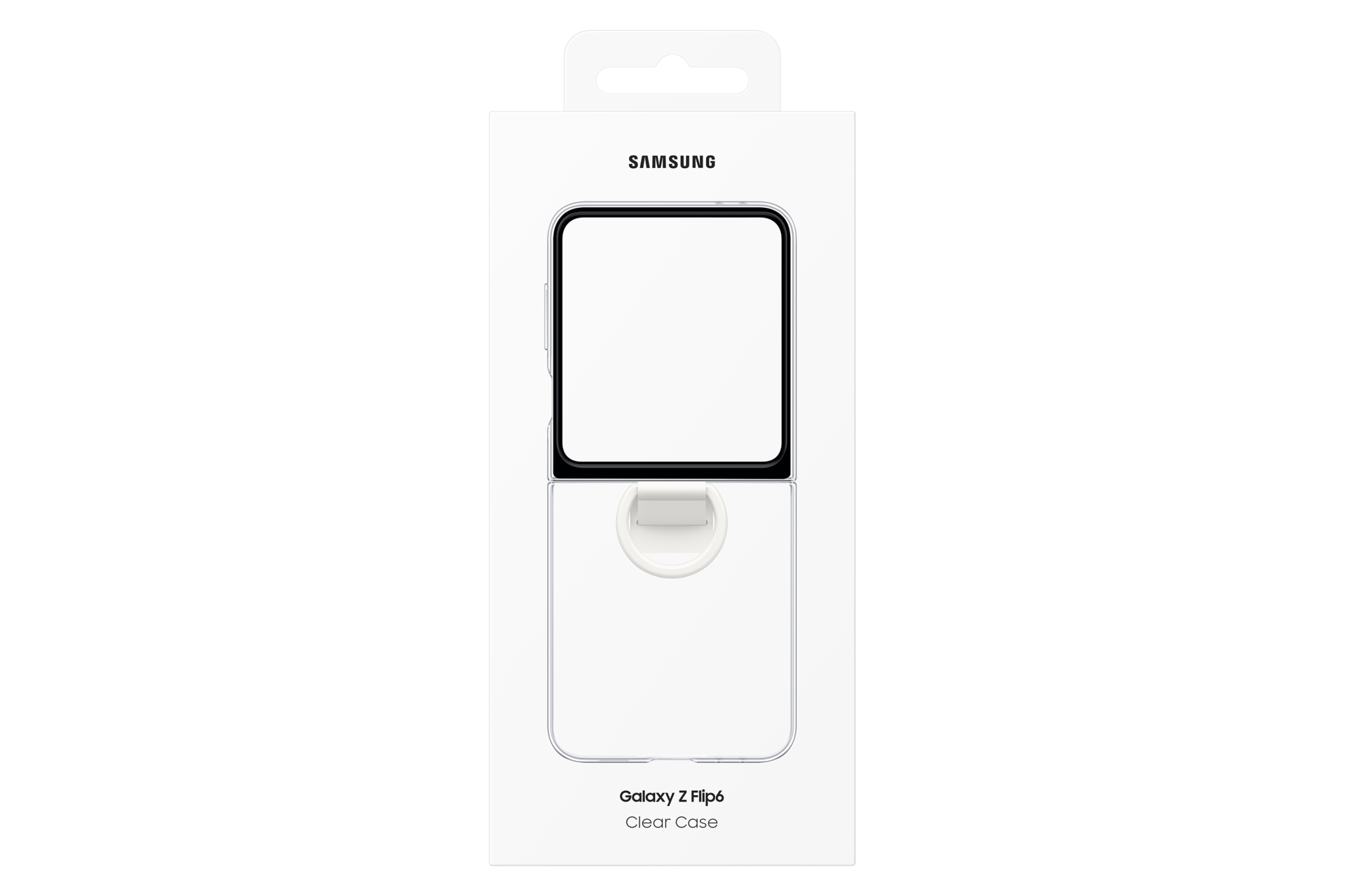Clear Case for Galaxy Z Flip6 Package Transparent 