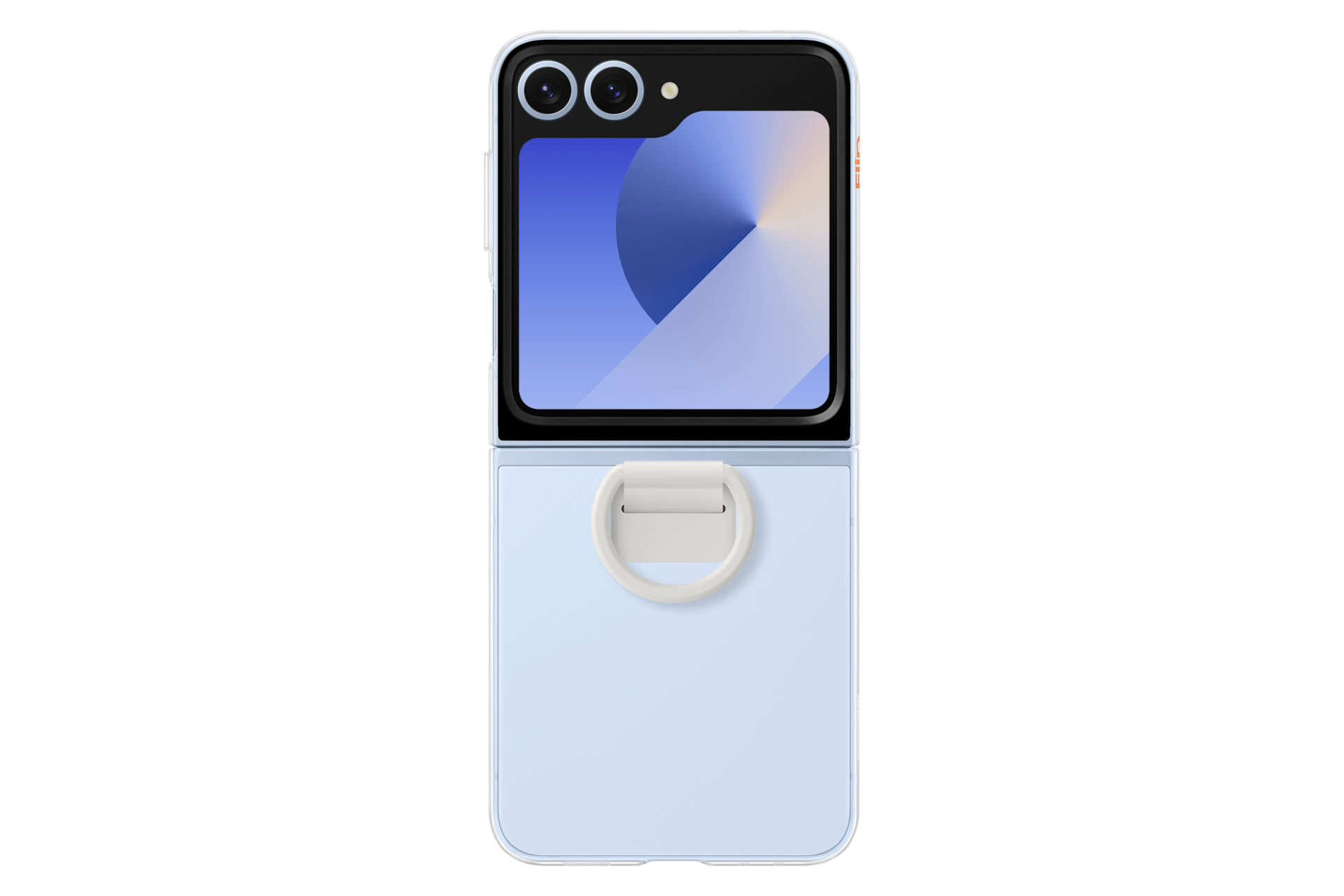 Clear Case for Galaxy Z Flip6 Front2 Transparent 