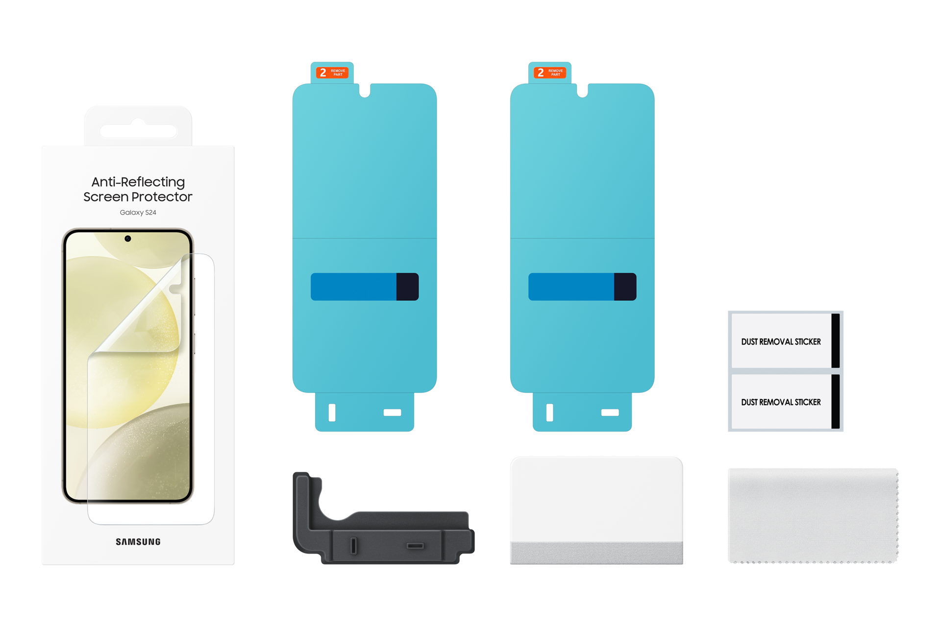 Galaxy S24 Anti-Reflecting Screen Protector Set-Cut Transparent 