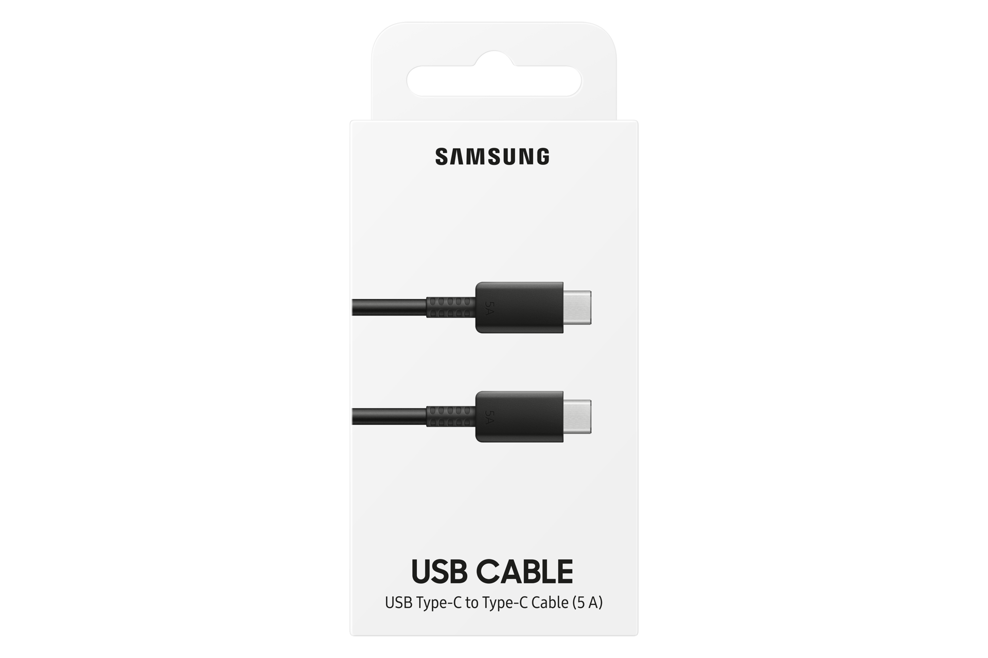 5A USB-C to USB-C Cable (1m) Package Black 