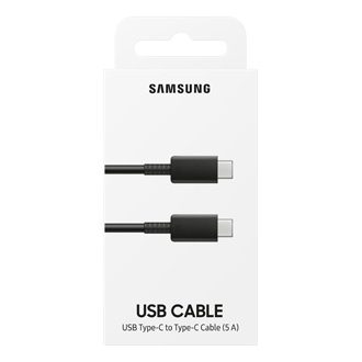 5A USB-C to USB-C Cable (1m) Package Black 