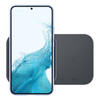 Super Fast Wireless Charger Duo incl. Cable Top Dark Gray 