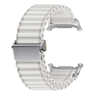 Galaxy Watch Ultra Trail Band Back-Perspective White Sand 