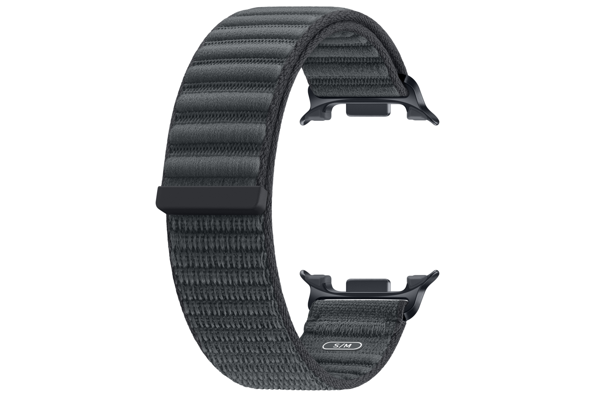 Fabric Band (S/M) for Galaxy Watch9 (Watch8) Back-Perspective Black 