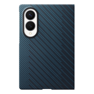 Galaxy Z Fold8 Carbon Magnet Case Front3 Blue 