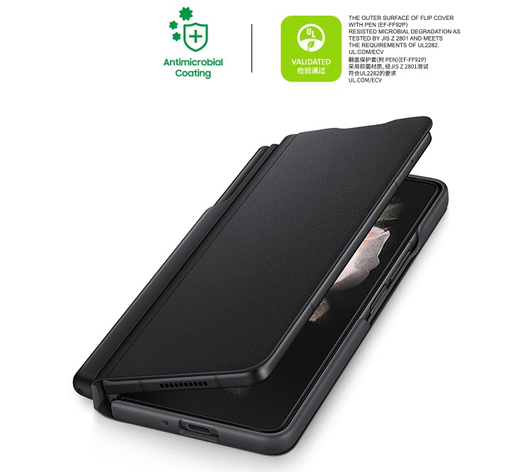 Samsung Galaxy Z Fold3 Flip Cover + S Pen - Official Samsung Case - Black :  Amazon.se: Electronics