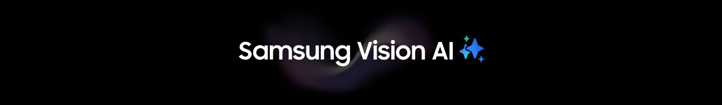 Слова, видение Samsung искусственного интеллекта с логотипом Samsung AI.
