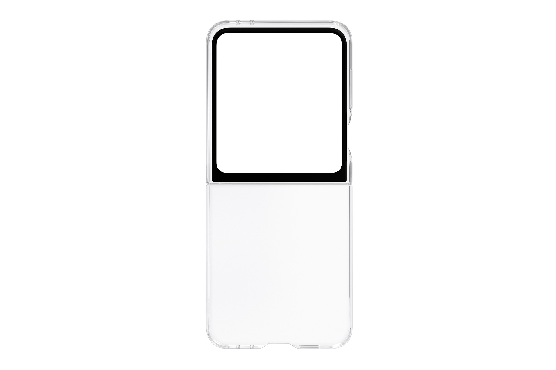 Slim Clear Case for Galaxy Z Flip6 Back Transparent 