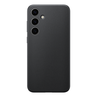 Vegan Leather Case for Galaxy S24+ Front Black 