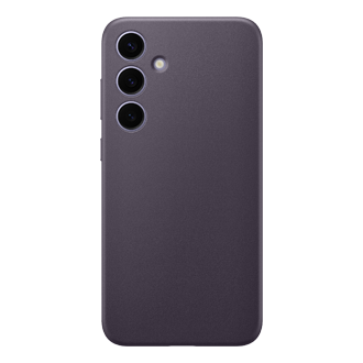Vegan Leather Case for Galaxy S24+ Front Dark Violet 