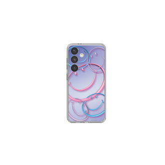 Smiley Flipsuit card for Galaxy S24 Set Mirror Purple 